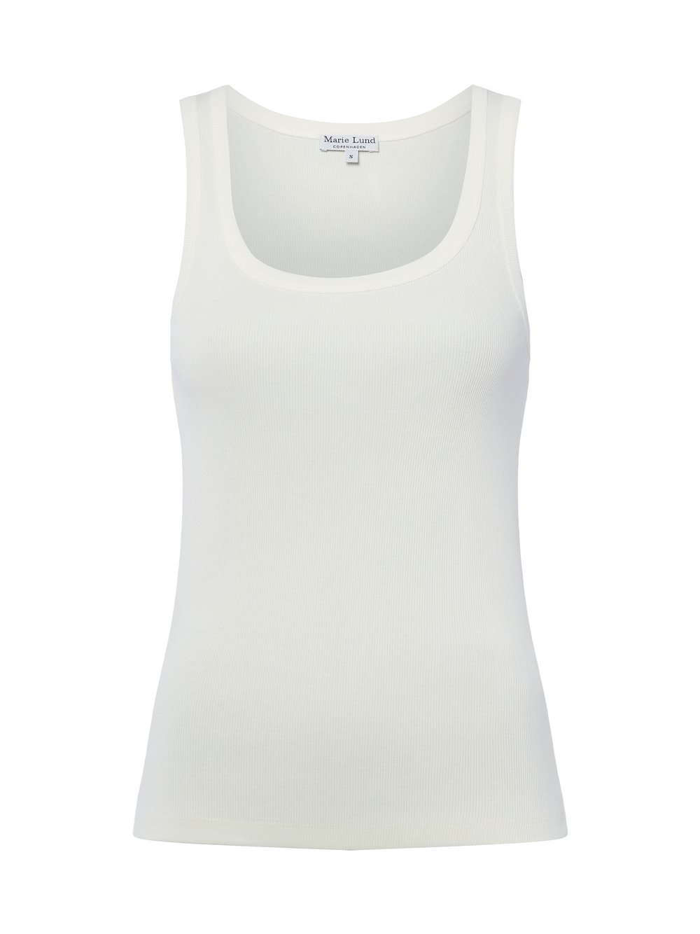 Marie Lund Top Damen Baumwolle weiß, S