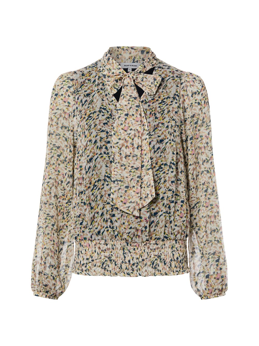 More & More Schluppenbluse Damen mehrfarbig gemustert, 42