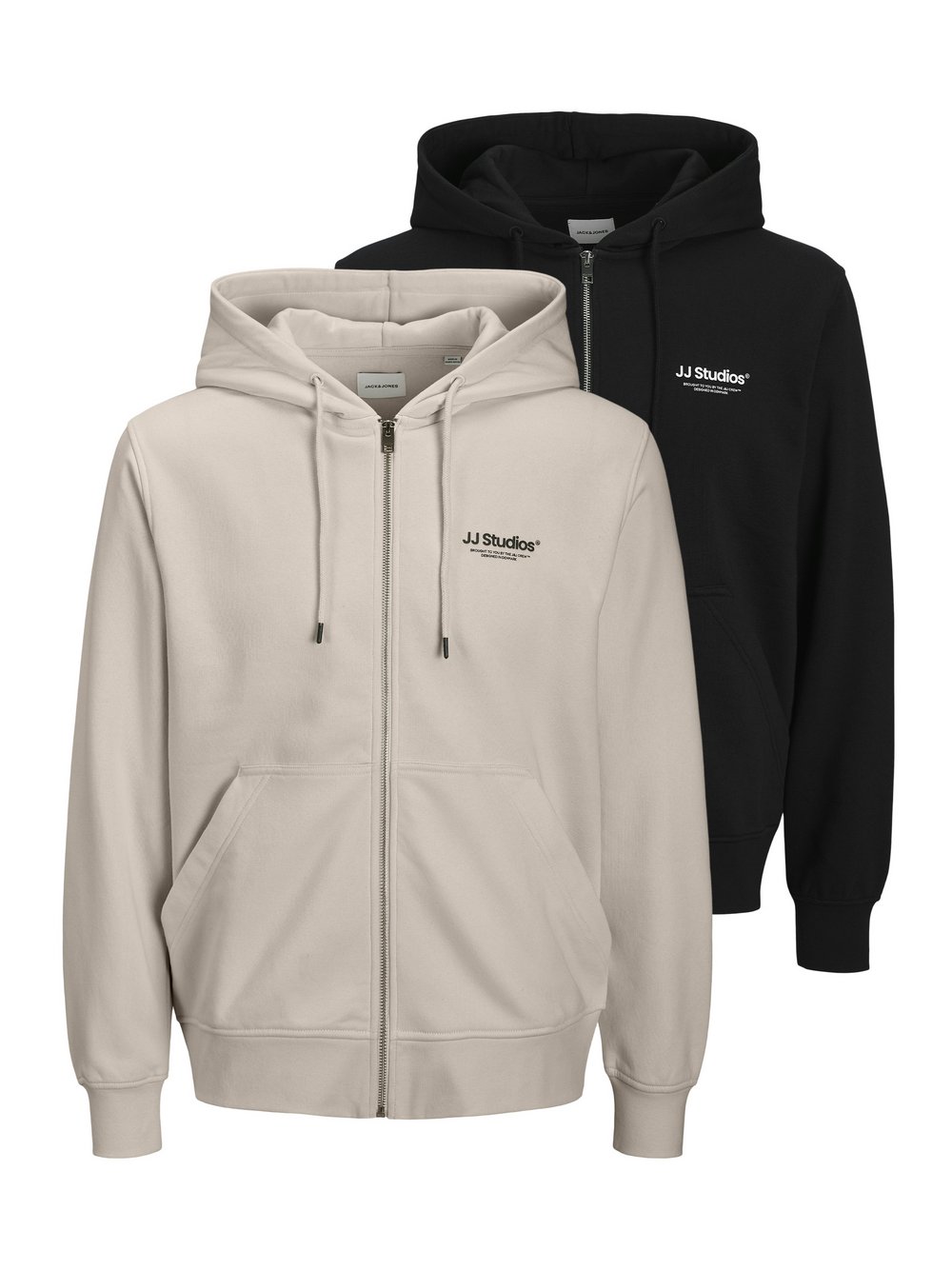 Jack & Jones Hoodie Soho im 2er-Pack Herren Baumwolle mehrfarbig, XXL