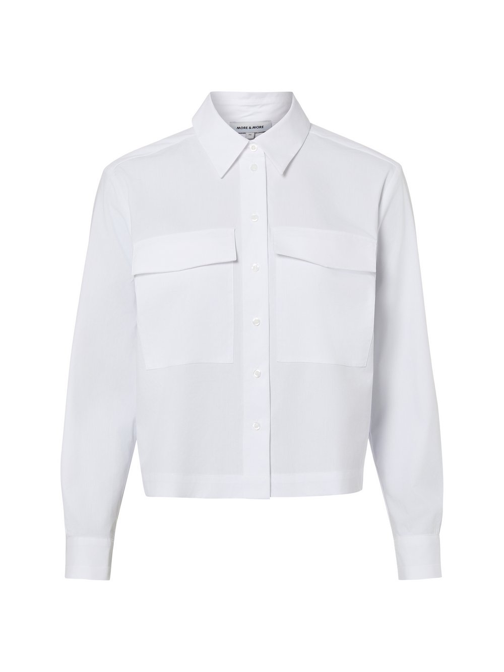 More & More Hemdbluse Damen Baumwolle weiß, 42