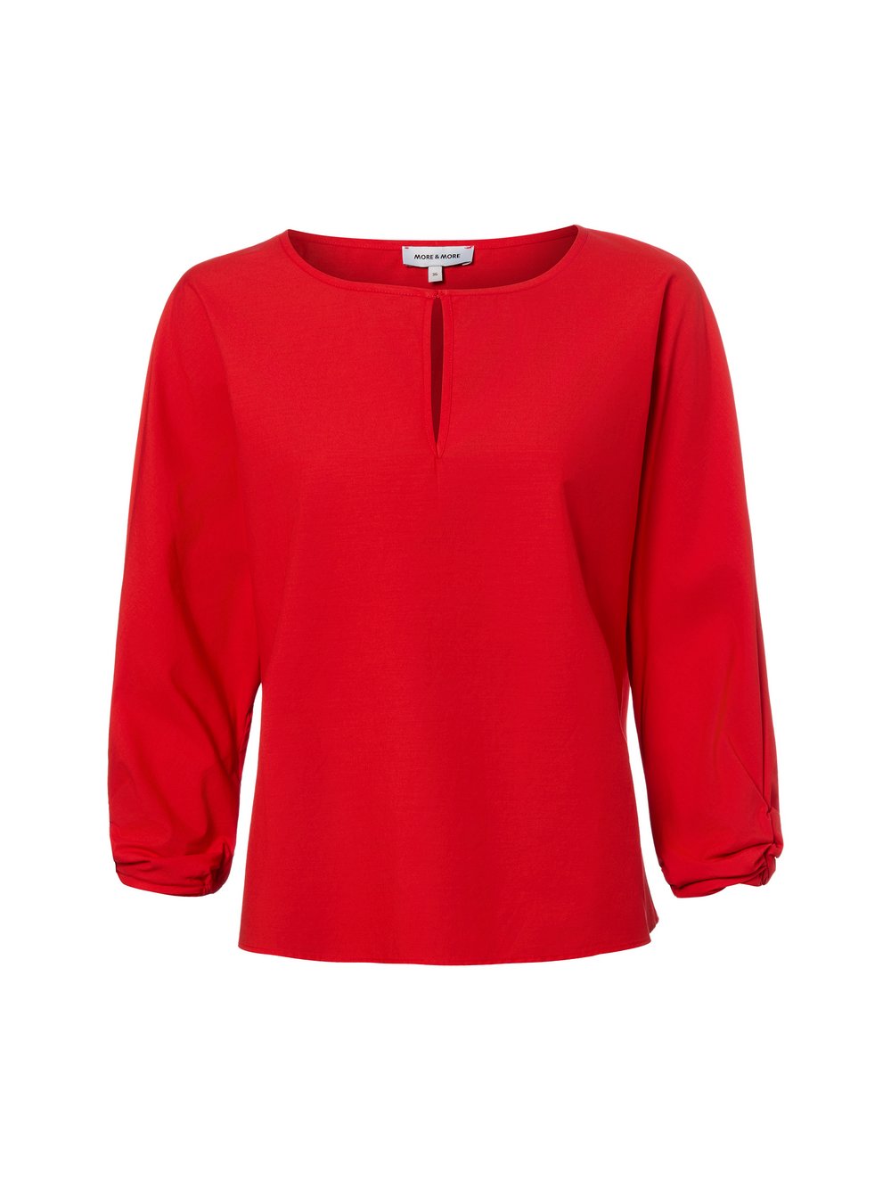More & More Blusenshirt Damen Baumwolle rot, 46