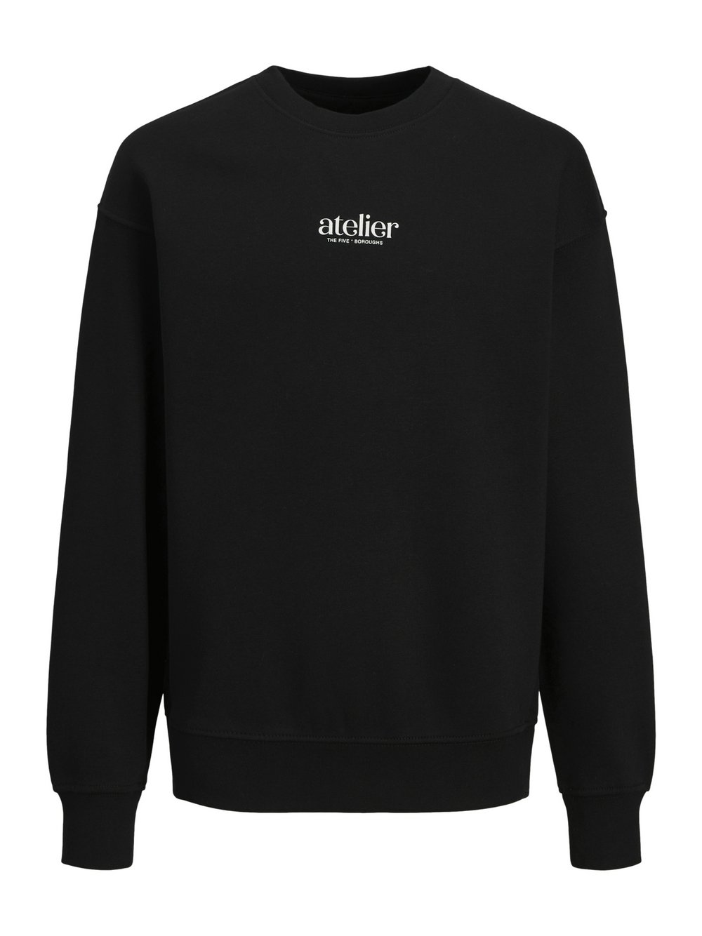 Jack & Jones Junior Pullover Jungen Baumwolle schwarz bedruckt, 152