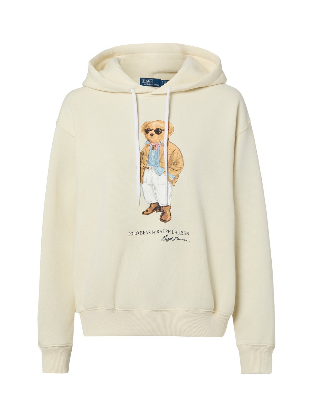 Thumbnail - Polo Ralph Lauren Kapuzenpullover Damen Baumwolle weiß, M