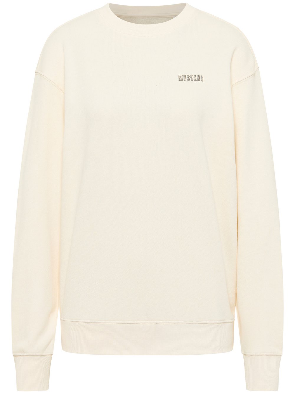 Mustang Sweatshirt Damen Baumwolle weiß, XXS