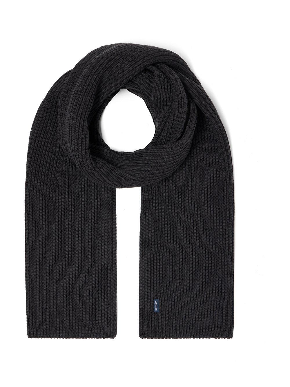 Mustang Schal Herren Baumwolle grau, ONE SIZE