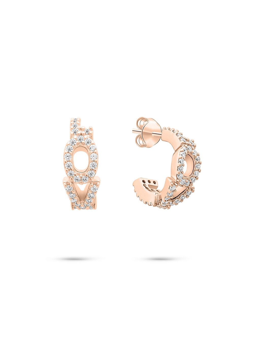 Tamaris Ohrringe Damen Sterlingsilber roségold, ONE SIZE