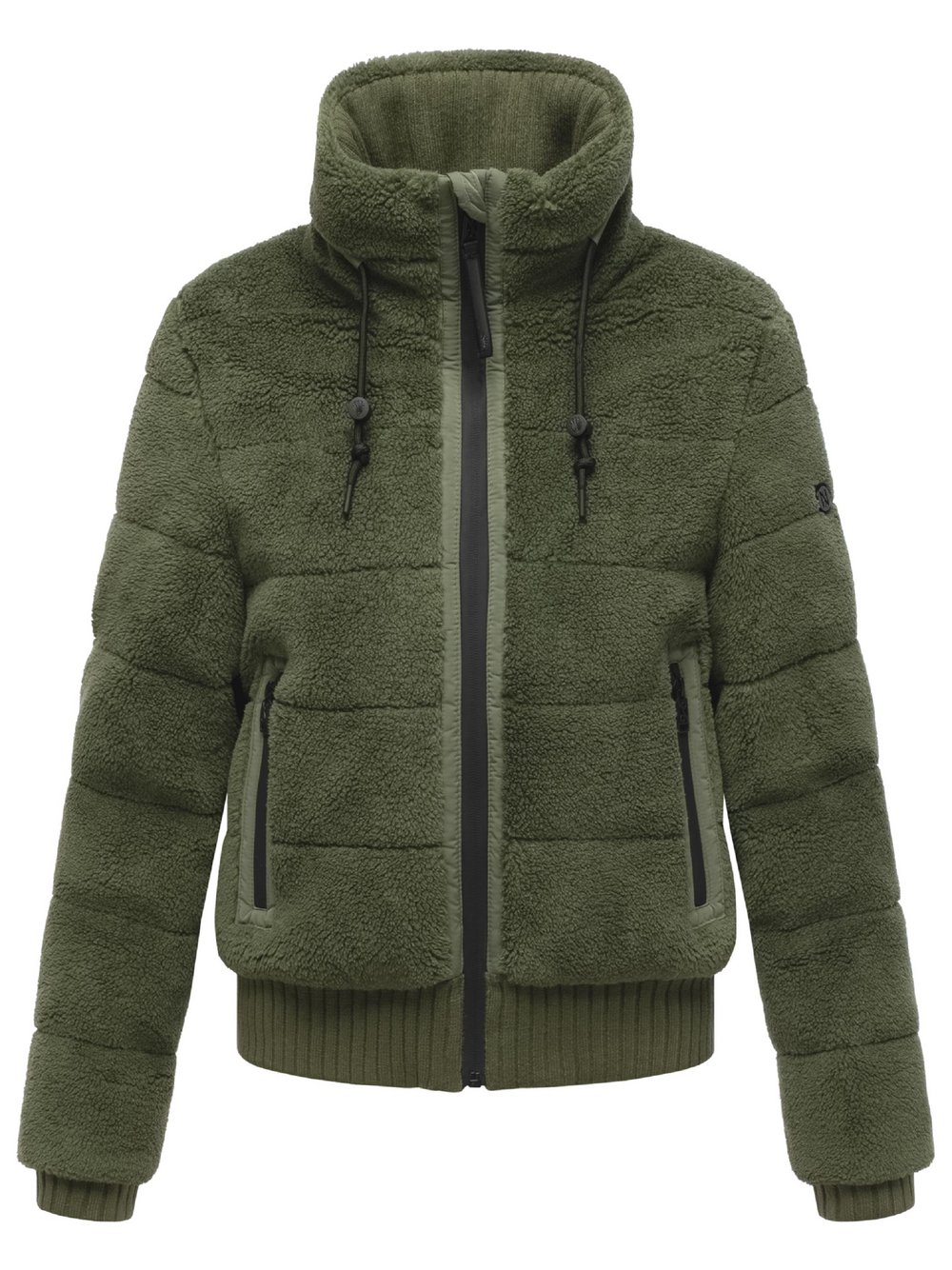 Navahoo Plüschjacke Damen grün, XXL