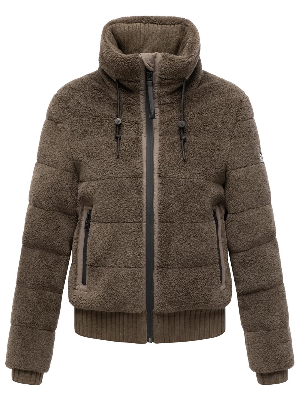Navahoo Plüschjacke Damen braun, XL