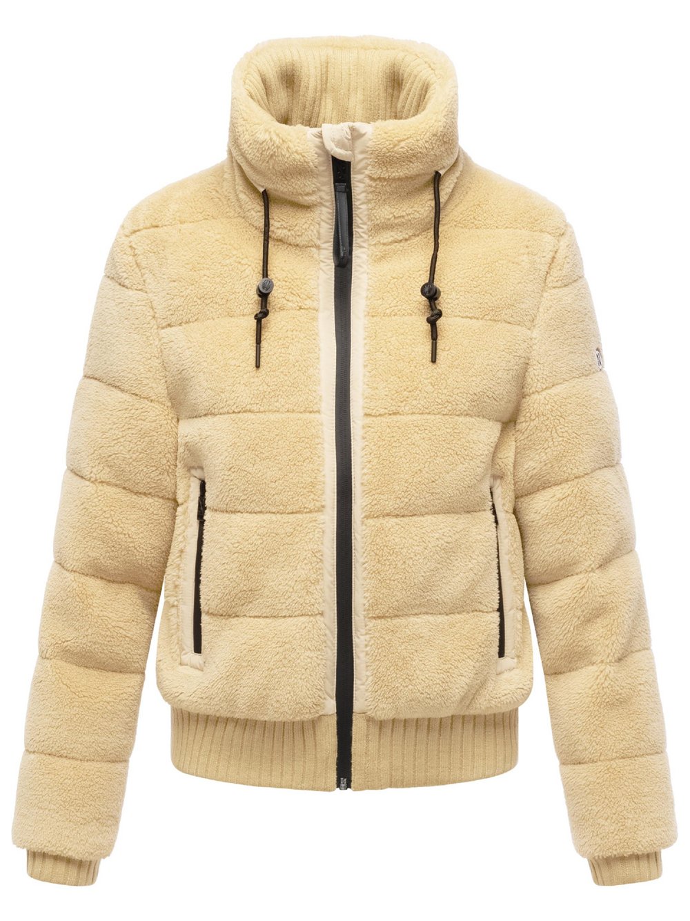 Navahoo Plüschjacke Damen beige, S