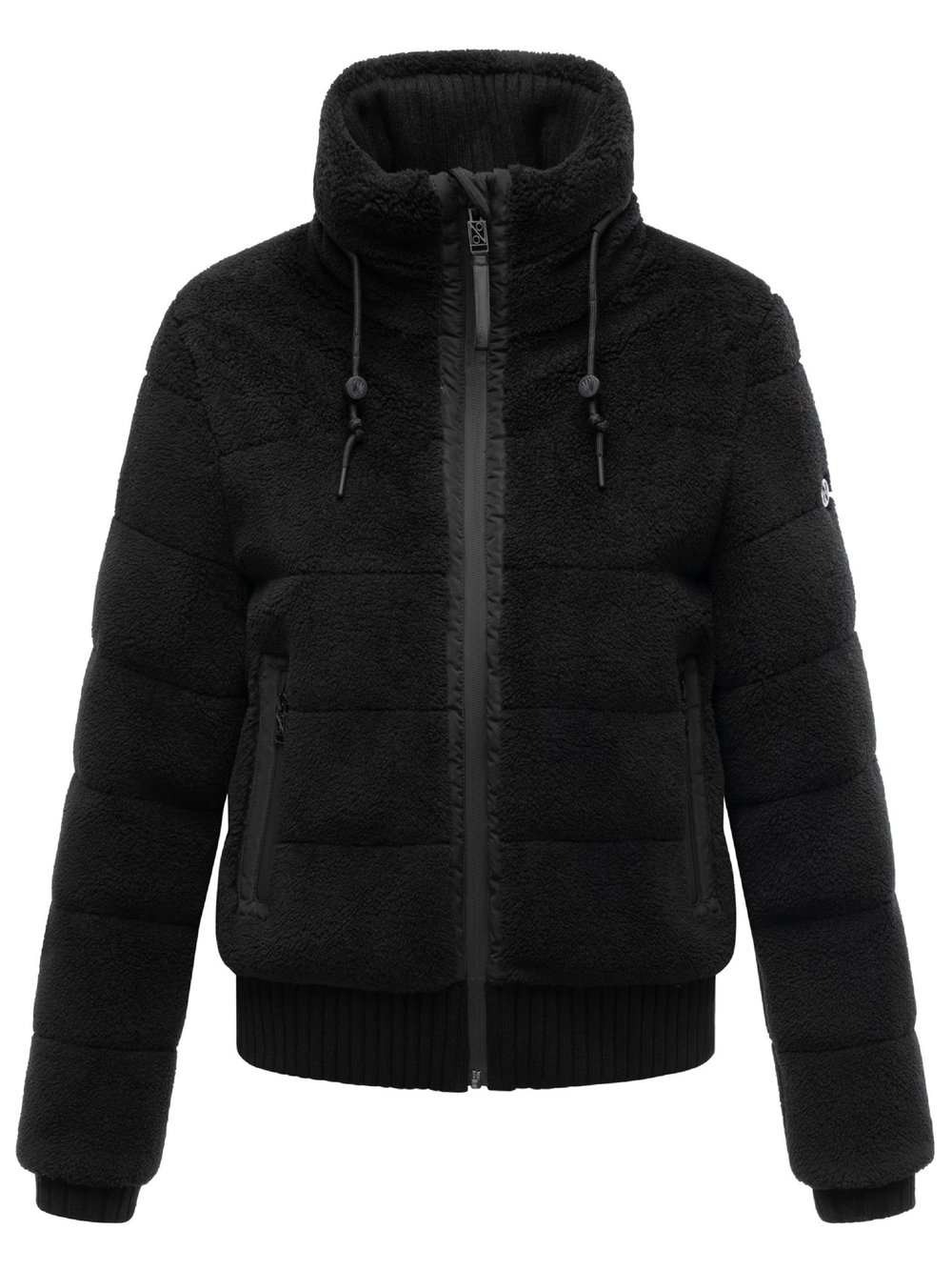 Thumbnail - Navahoo Plüschjacke Damen schwarz, S