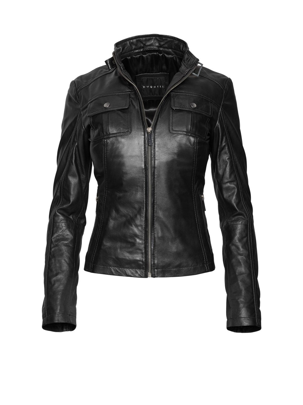 Bugatti Lederjacke Damen schwarz, 40