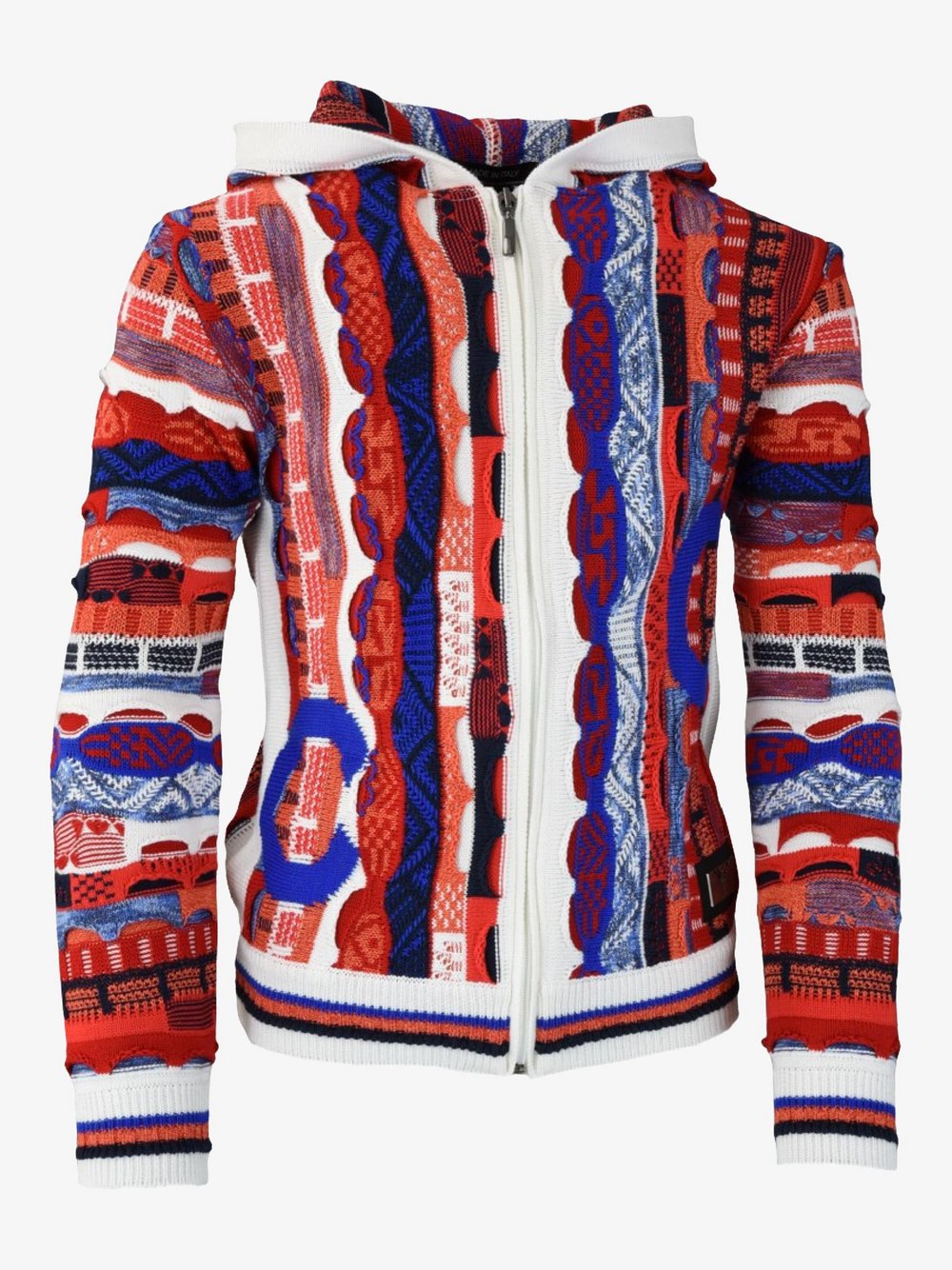 Thumbnail - Carlo Colucci Strickjacke  Jungen mehrfarbig gemustert, 110