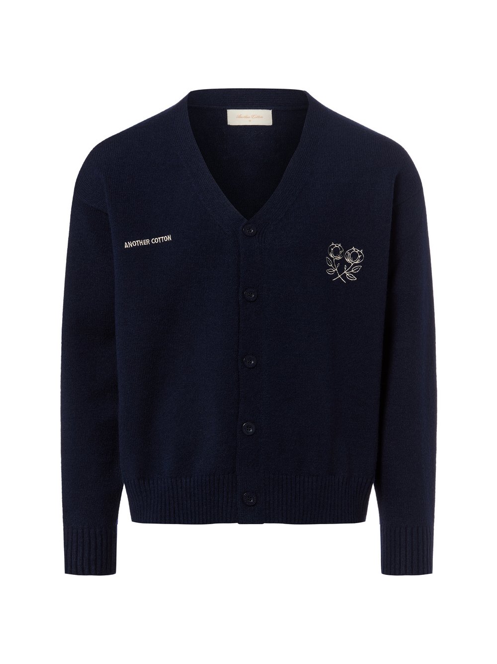 Another Cotton Lab Strickjacke Herren blau, L