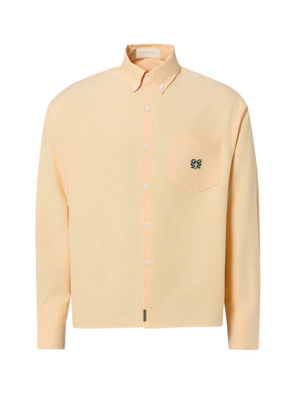 Another Cotton Lab Freizeithemd Herren Baumwolle gelb, S