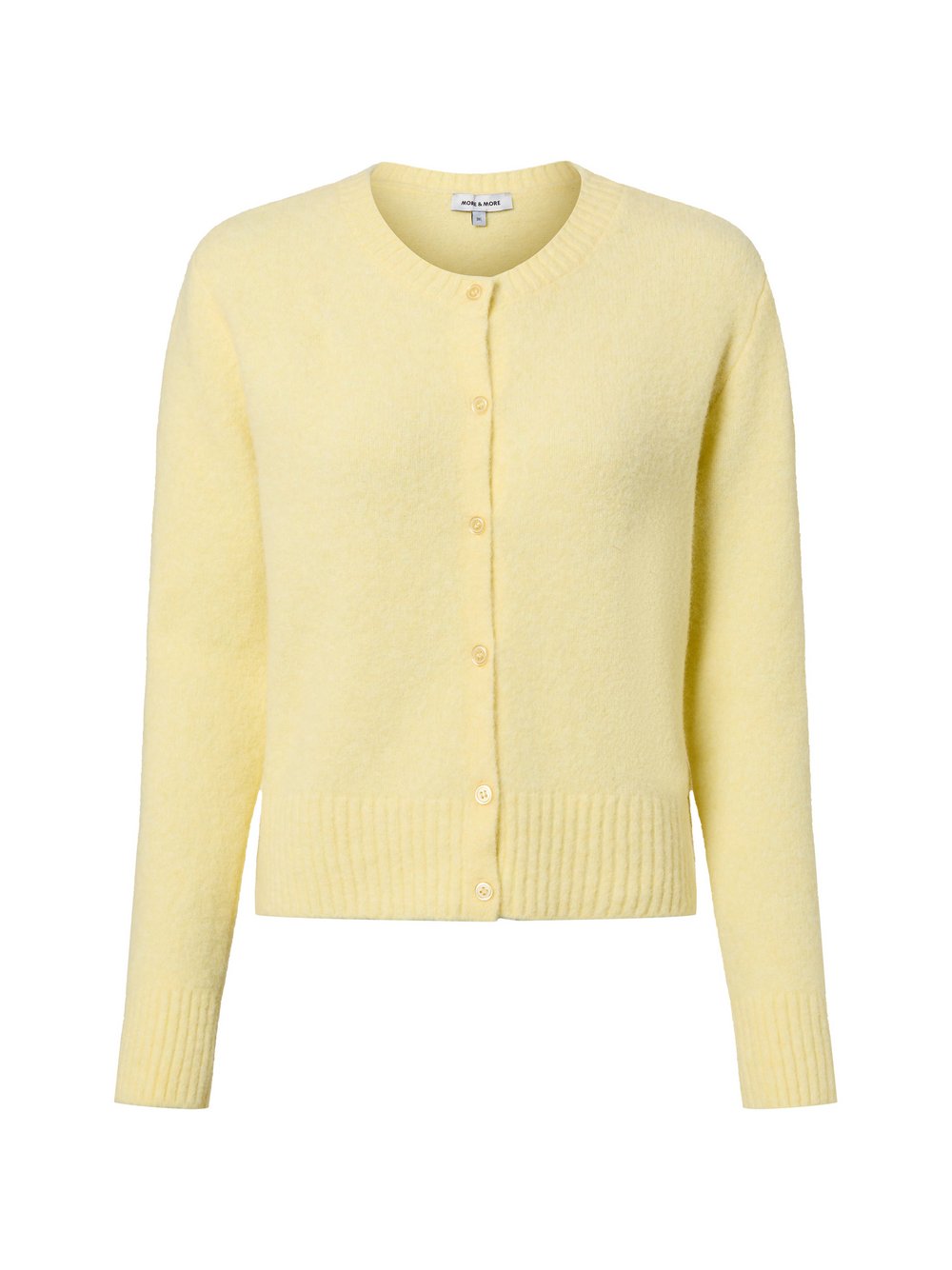 More & More Strickjacke mit Woll-Anteil Damen gelb, 46