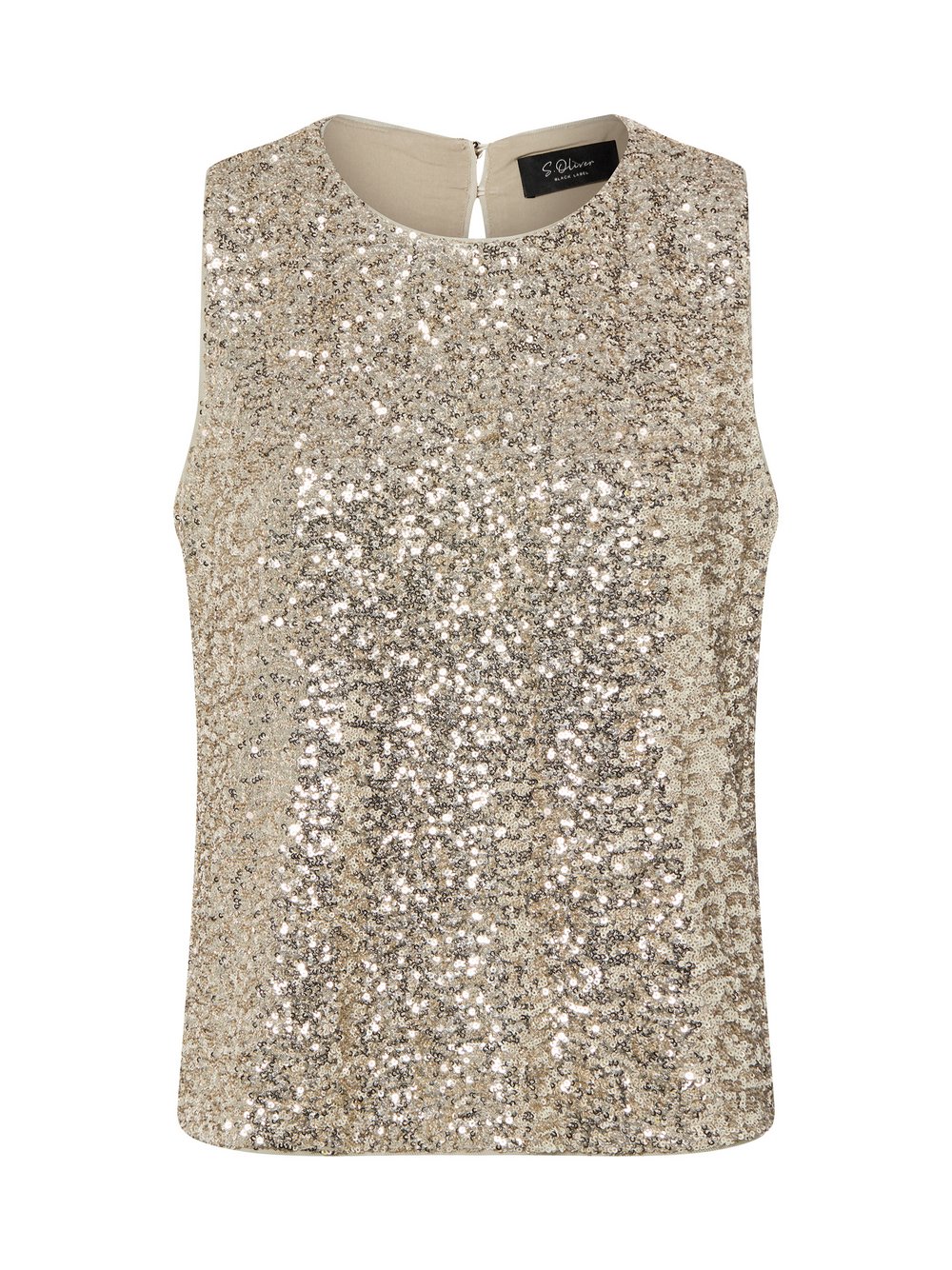 s.Oliver BLACK LABEL Paillettentop Damen gold, 44