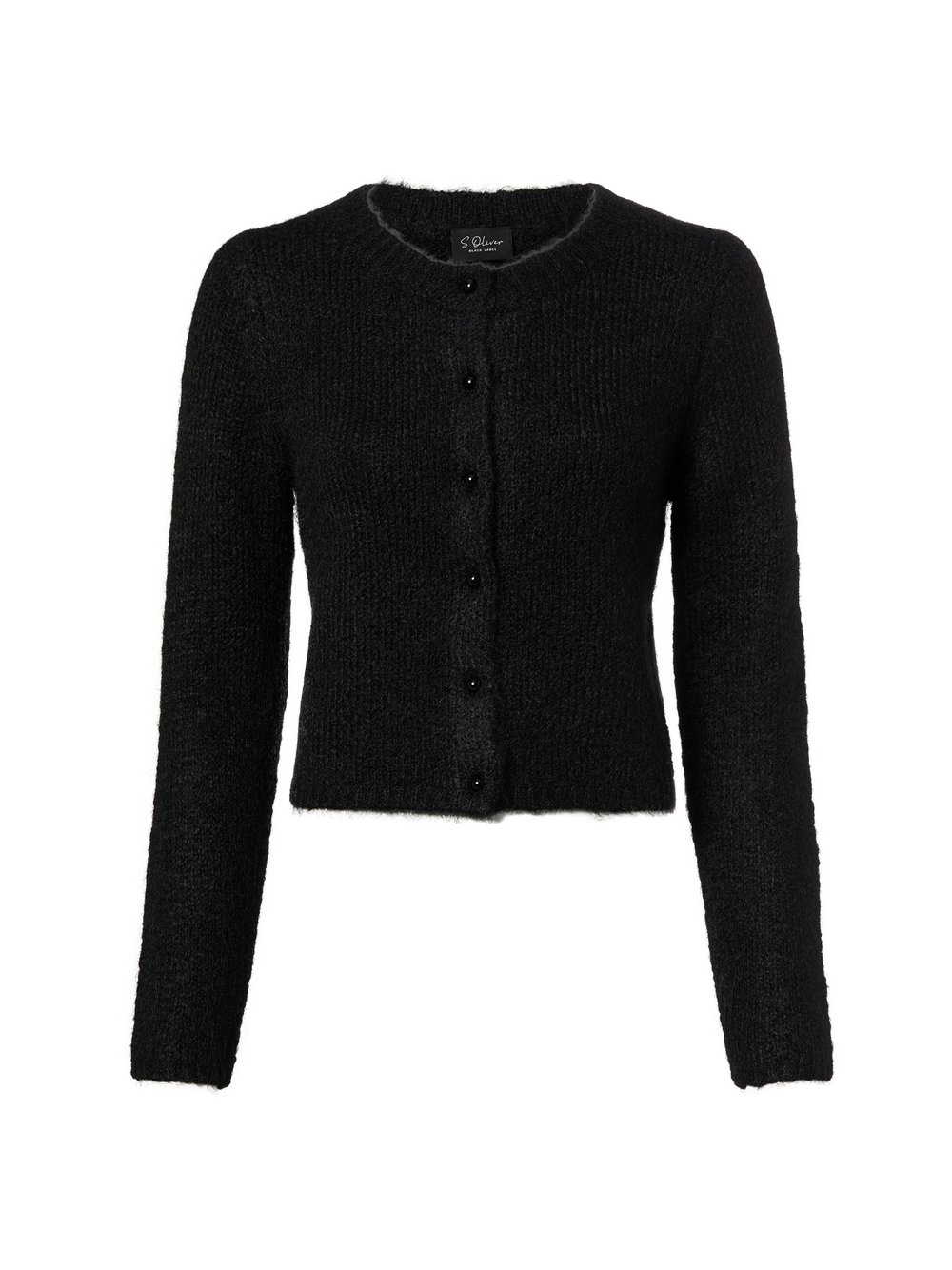 s.Oliver BLACK LABEL Strickjacke mit Wollanteil Damen schwarz, 46