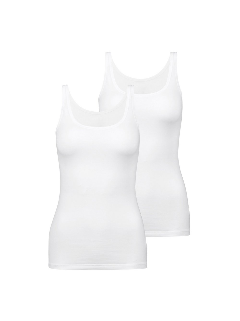 Calida Unterhemd 2er Pack Damen Baumwolle weiß, S