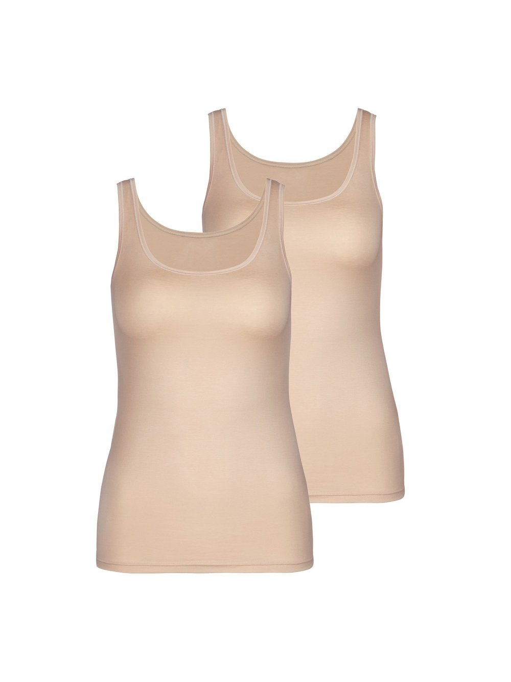 Calida Unterhemd 2er Pack Damen Baumwolle beige, XS