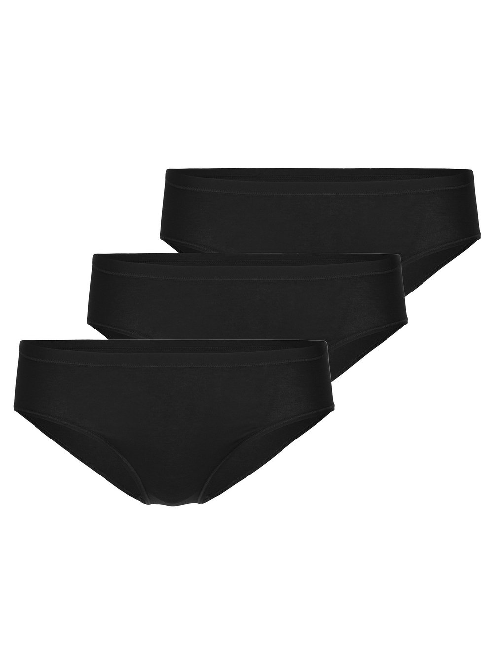 Calida Slip 3er Pack Damen Baumwolle schwarz, XXS