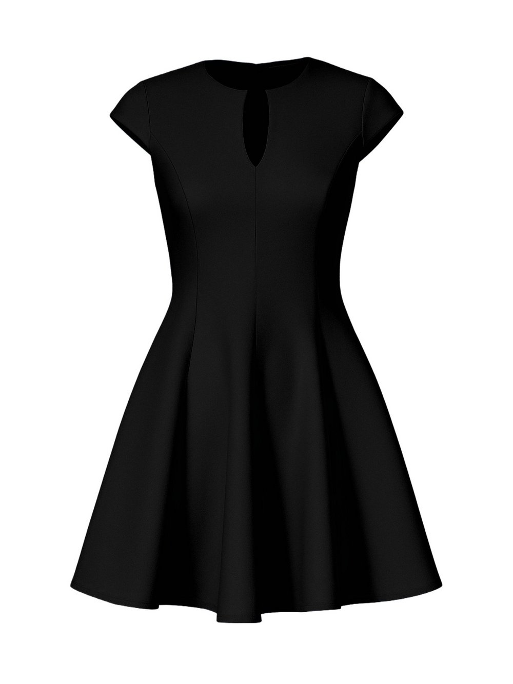 Goddiva Mini Kleid Damen schwarz, 40