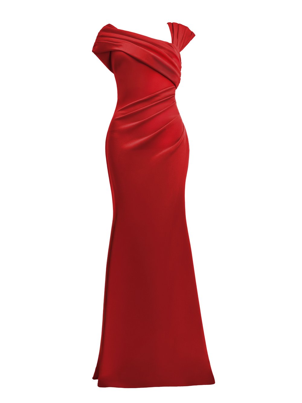 Thumbnail - Goddiva Maxi Kleid Damen rot, 38