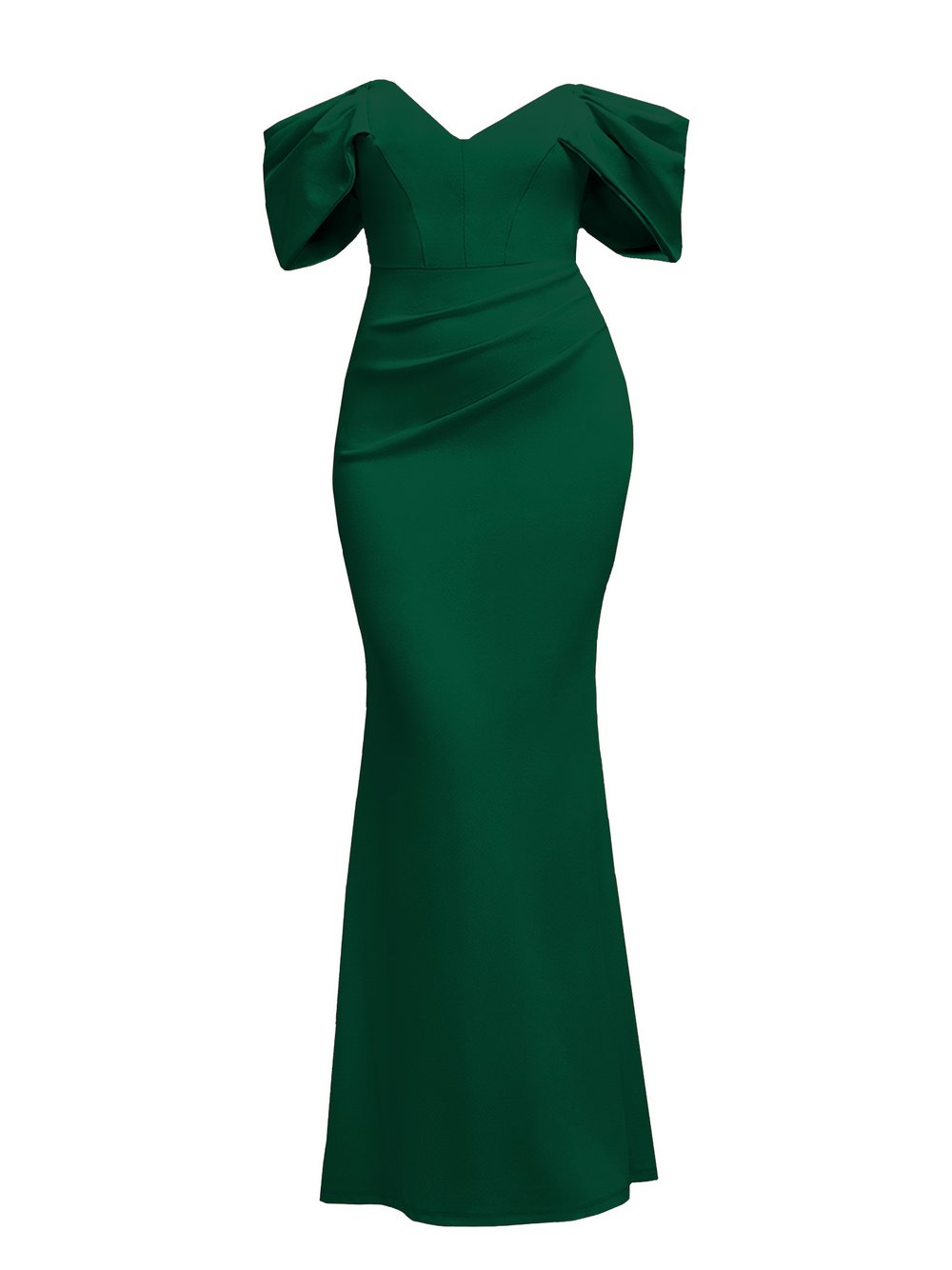 Thumbnail - Goddiva Maxi Kleid Damen grün, 36