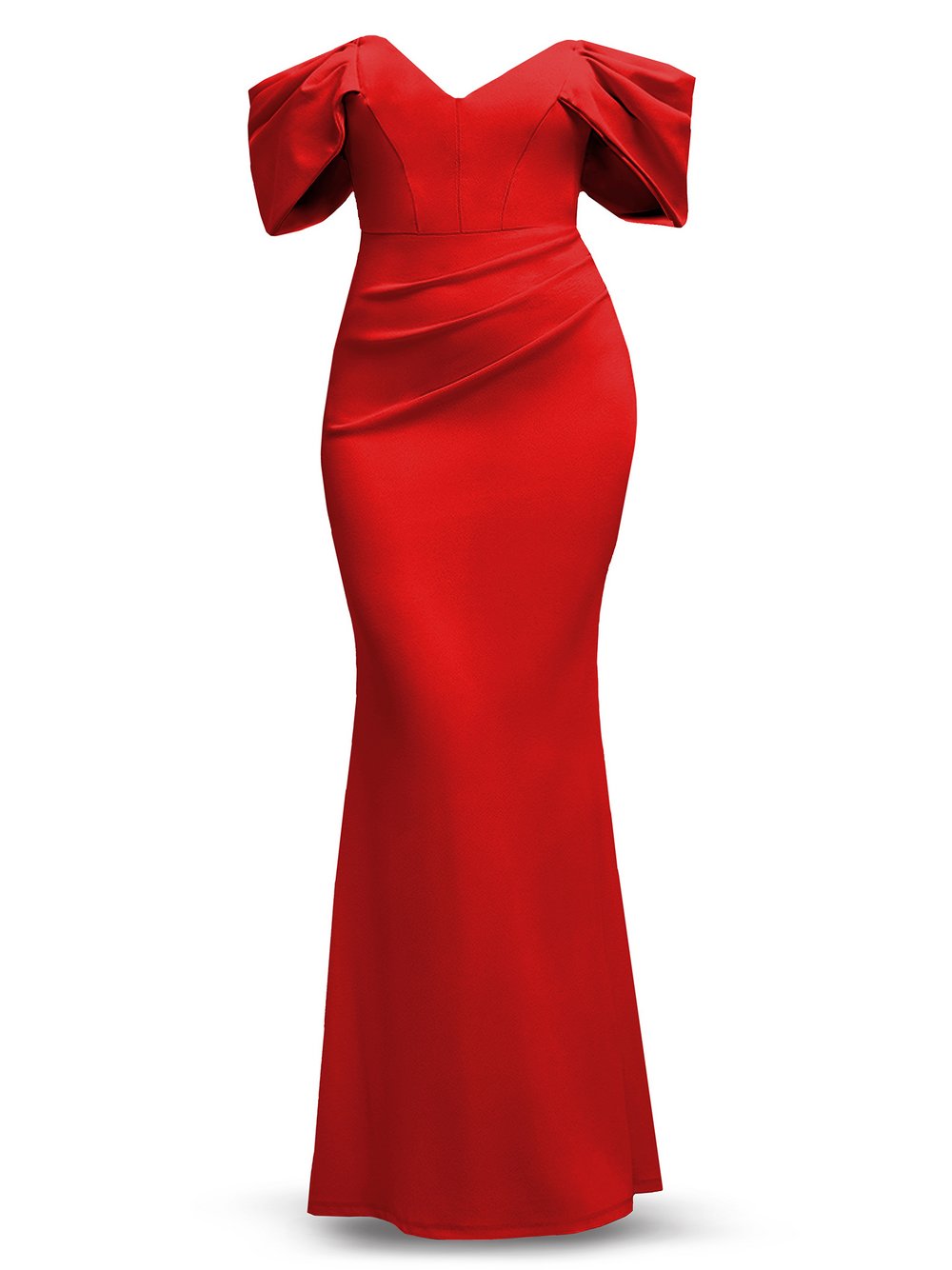 Thumbnail - Goddiva Maxi Kleid Damen rot, 42