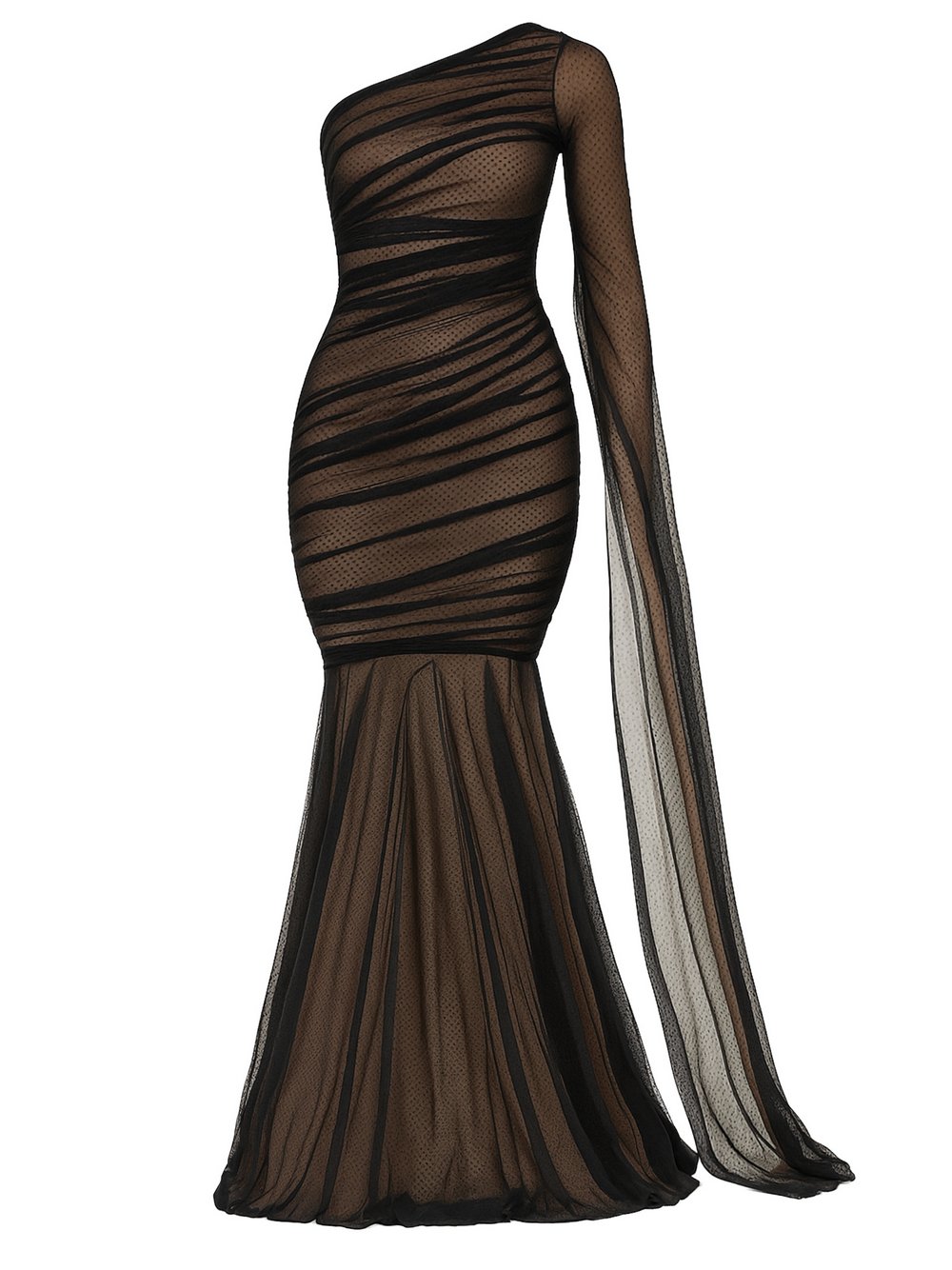Thumbnail - Goddiva Maxi Kleid Damen Polyamid schwarz, 36