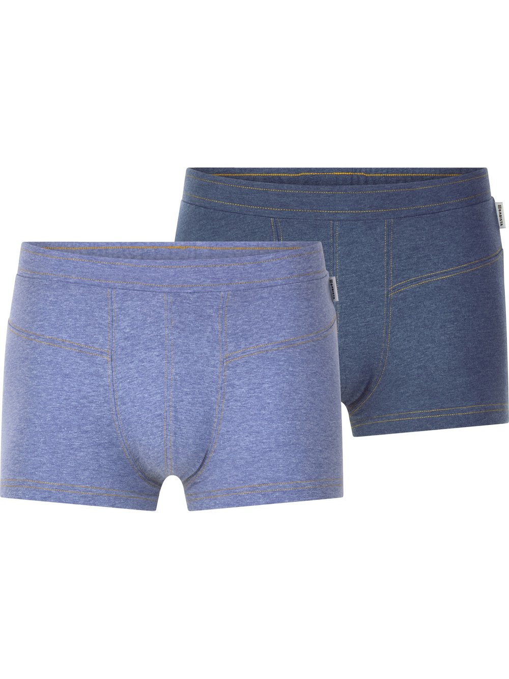 Thumbnail - BABISTA Retropants Herren Baumwolle blau meliert, L