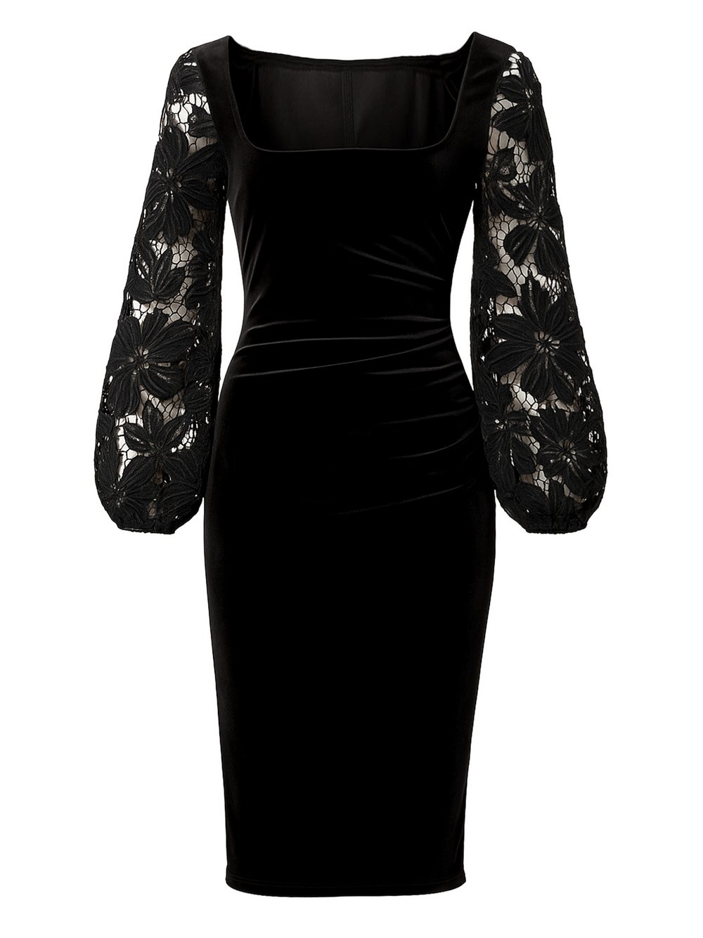 Thumbnail - Goddiva Midi-Kleid Damen schwarz, 40