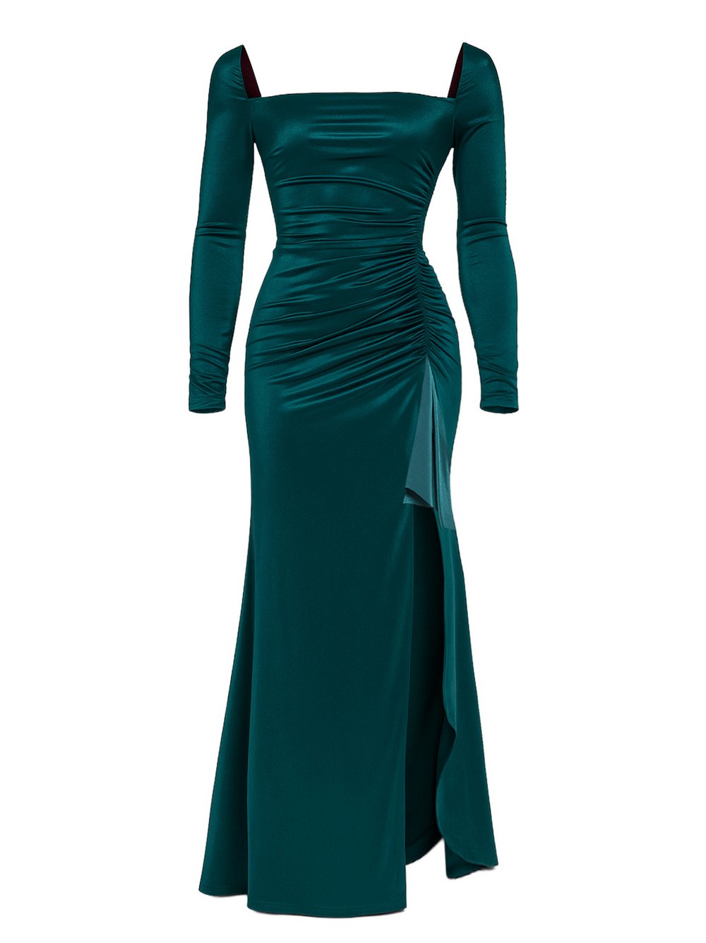 Thumbnail - Goddiva Maxi-Kleid Damen grün, 46