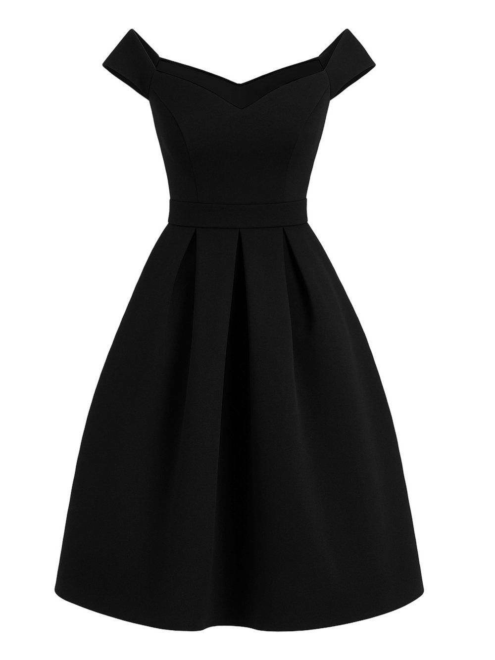 Goddiva Midikleid Damen schwarz, 36