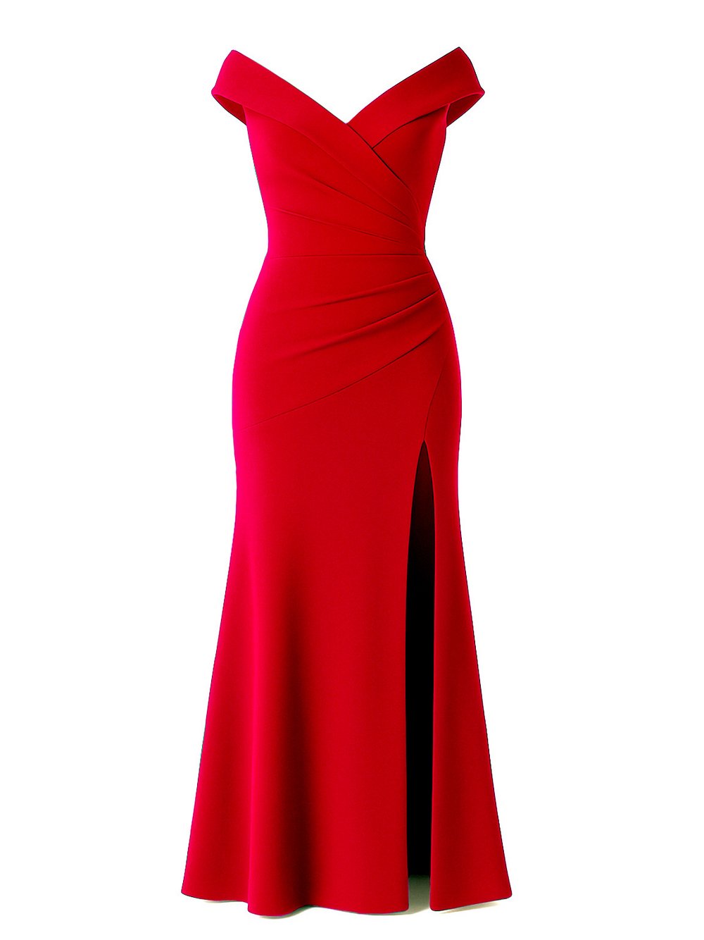 Goddiva Maxi Kleid Damen rot, 36