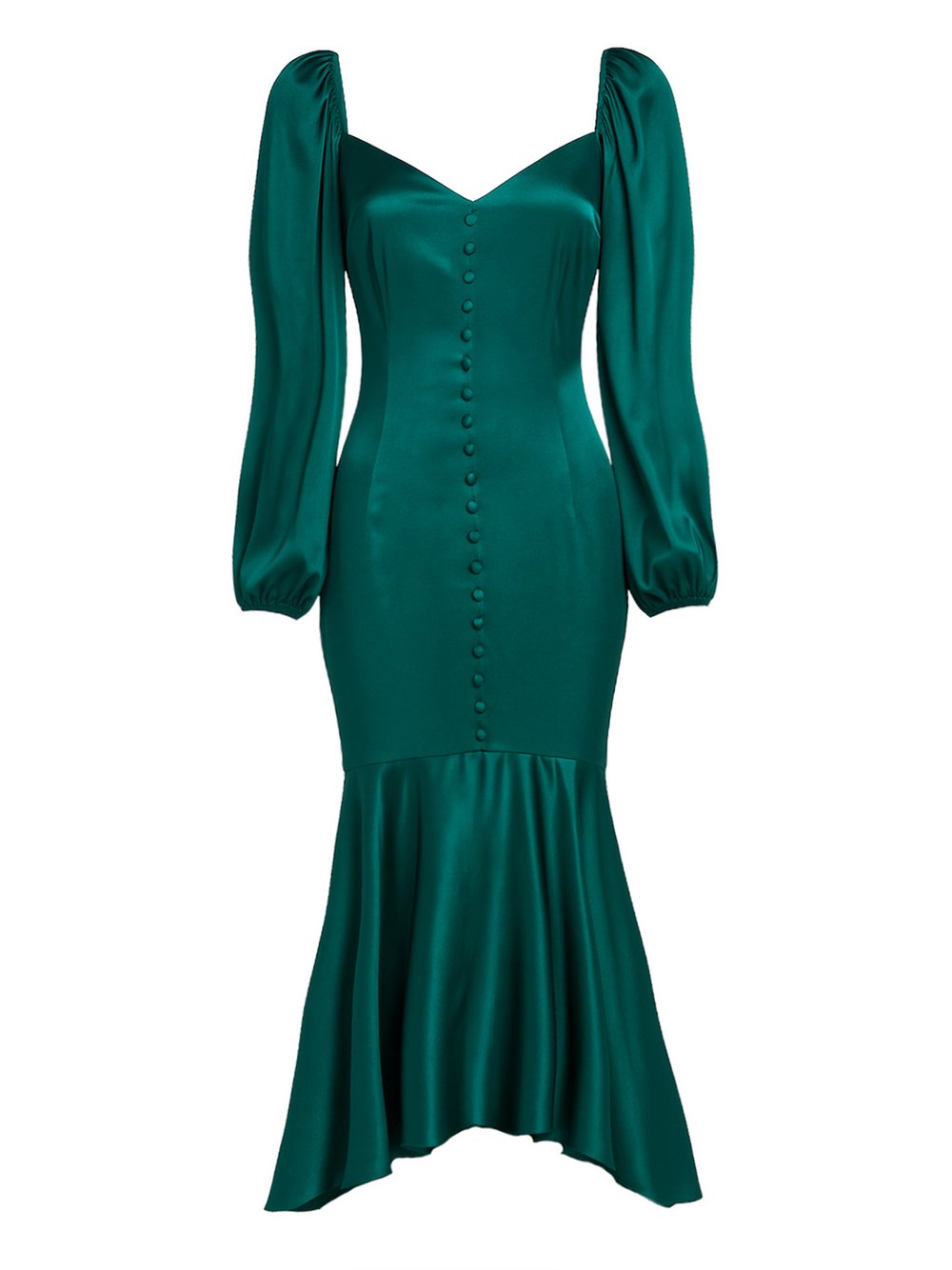Thumbnail - Goddiva Midi-Kleid Damen Viskose grün, 42