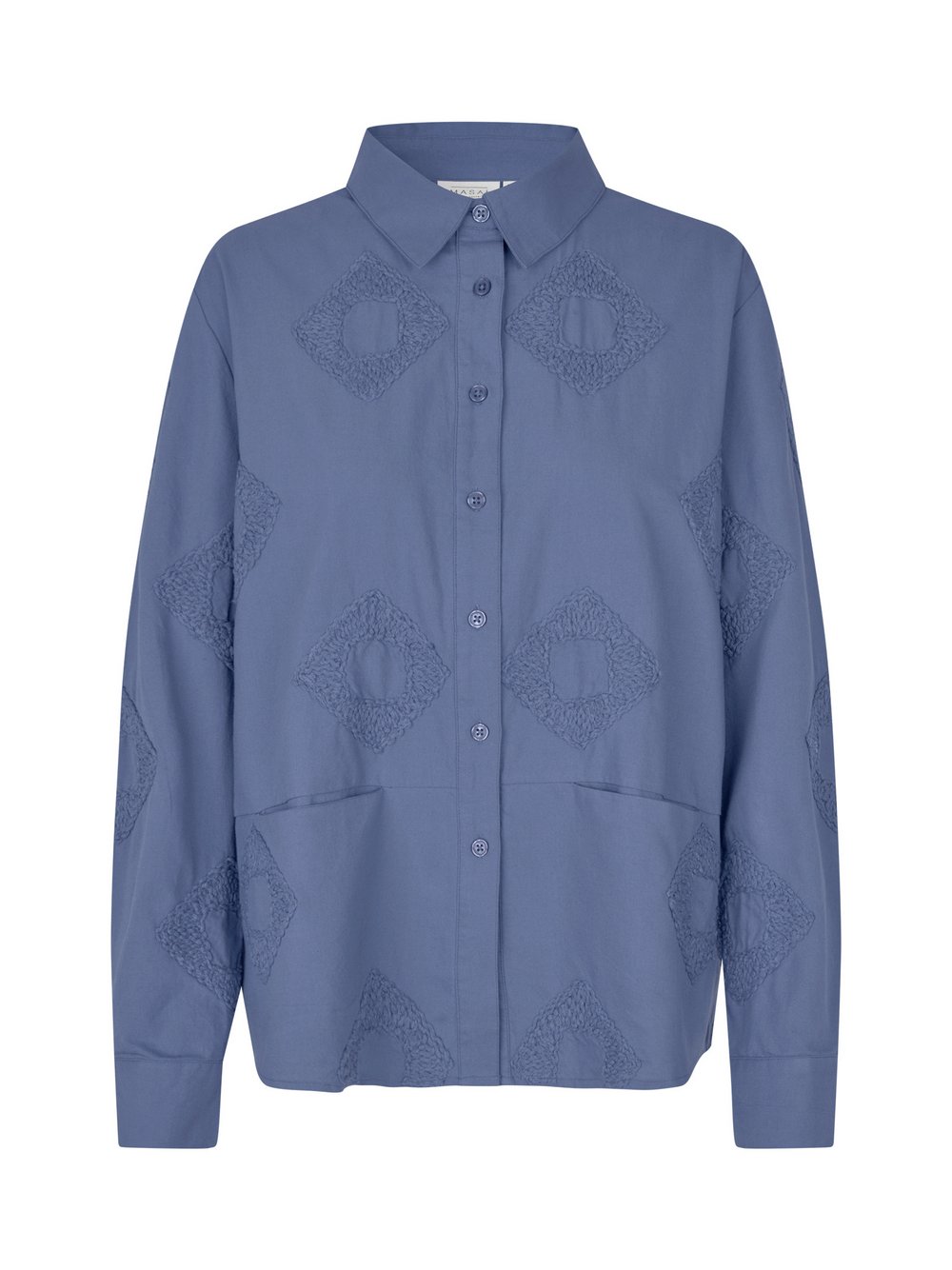 Masai Hemd Damen Baumwolle blau, 40