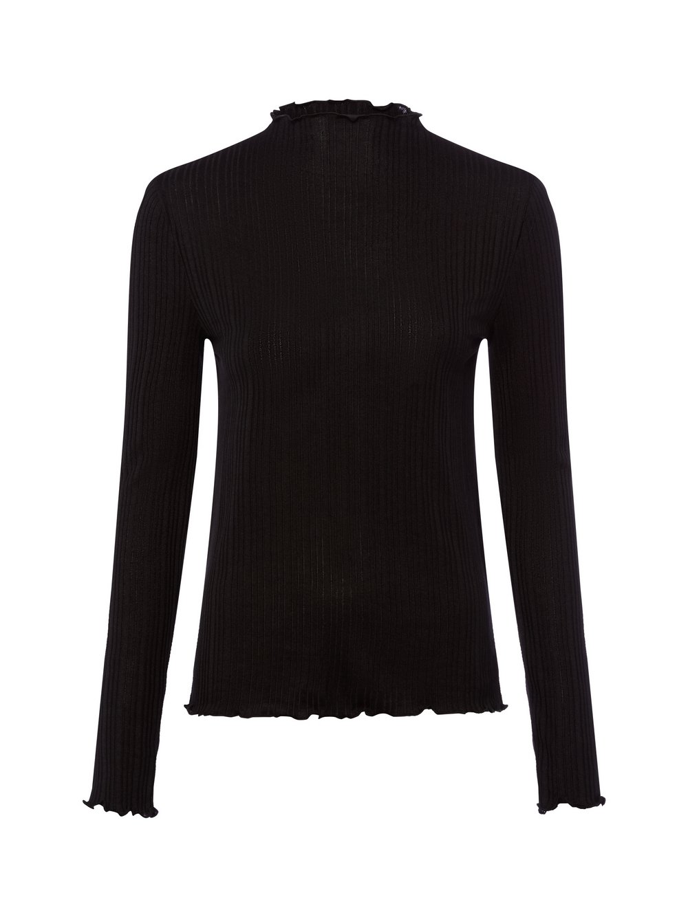 Opus Langarmshirt Damen Viskose schwarz, 40