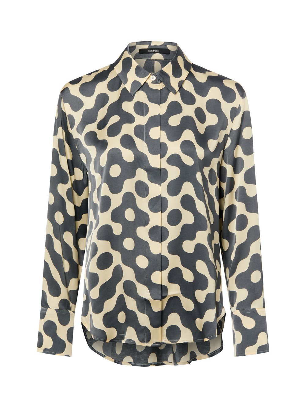 Someday Hemdbluse Damen Viskose mehrfarbig gemustert, 36