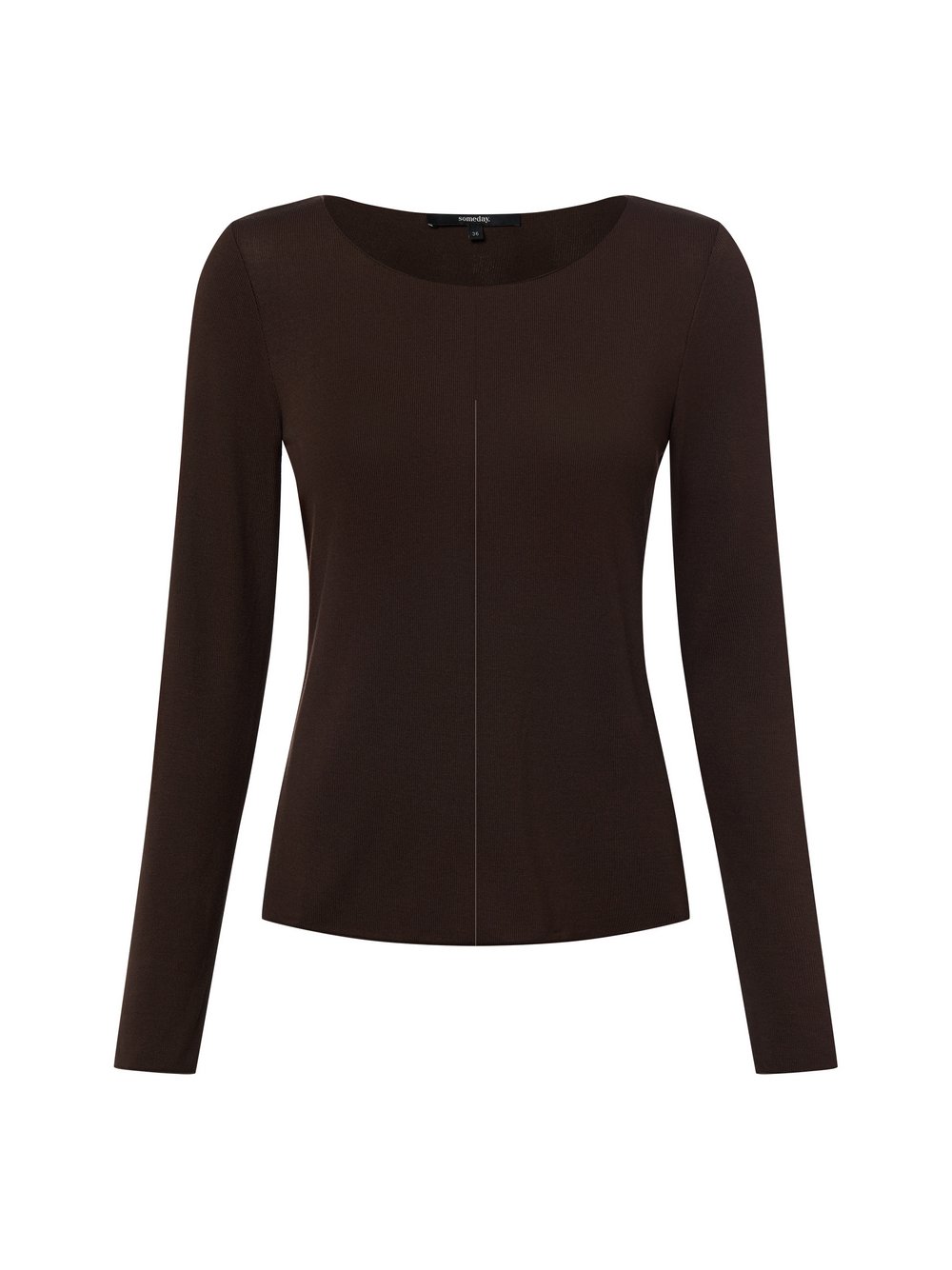 Someday Langarmshirt Damen Viskose braun, 40
