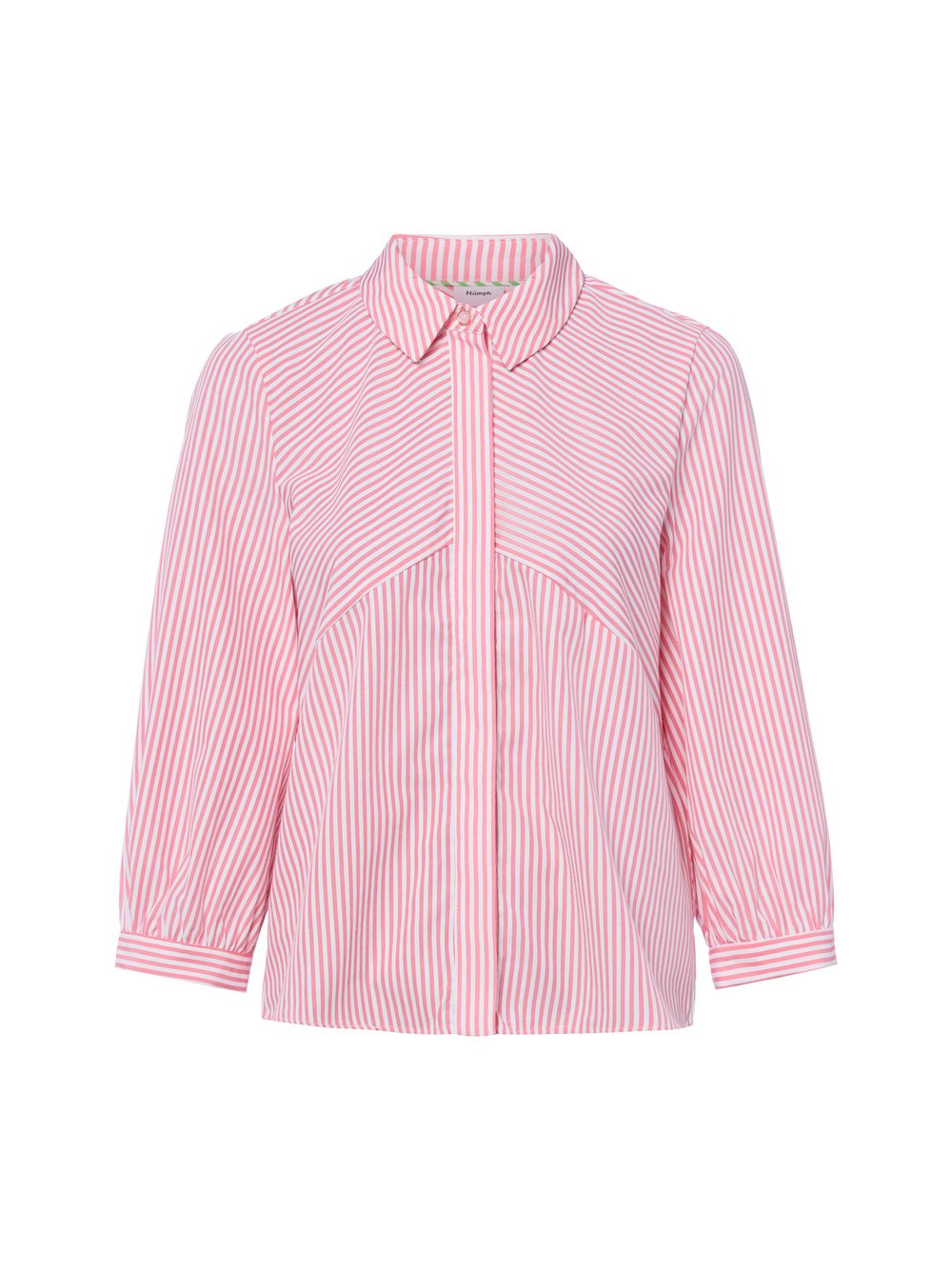 Nümph Hemdbluse Damen rot gestreift, 44
