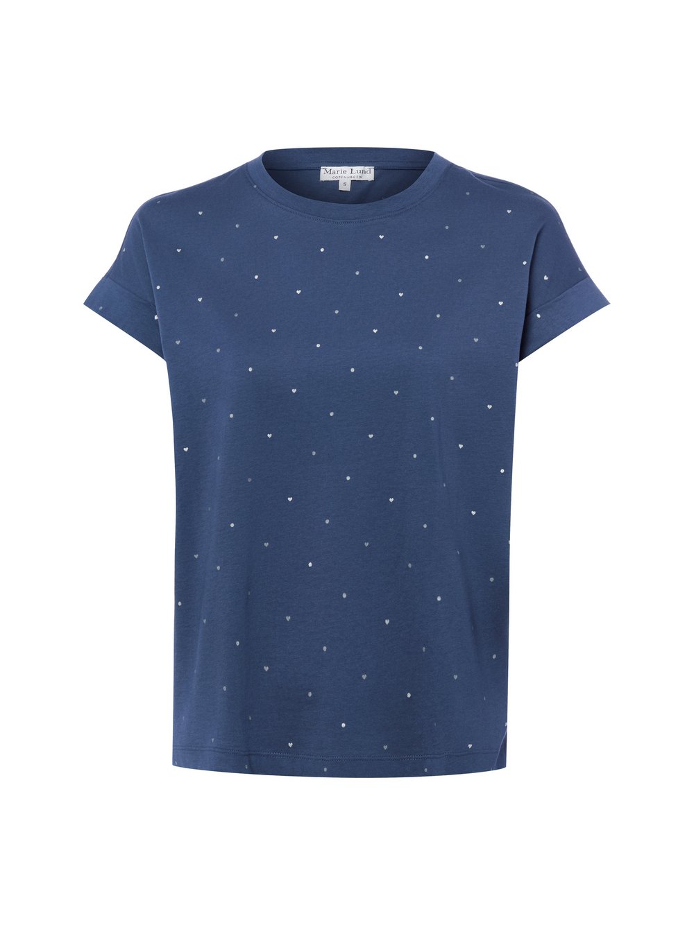 Marie Lund T-Shirt Damen Baumwolle (100%) blau gemustert, S