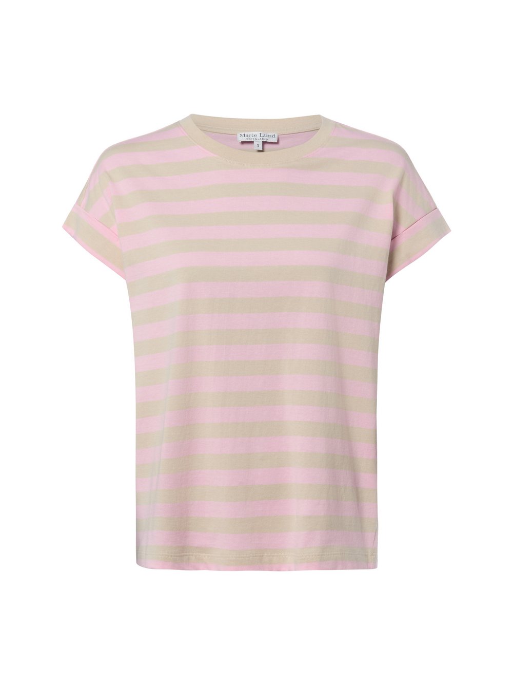 Marie Lund T-Shirt Damen Baumwolle (100%) rosa gestreift, XXL