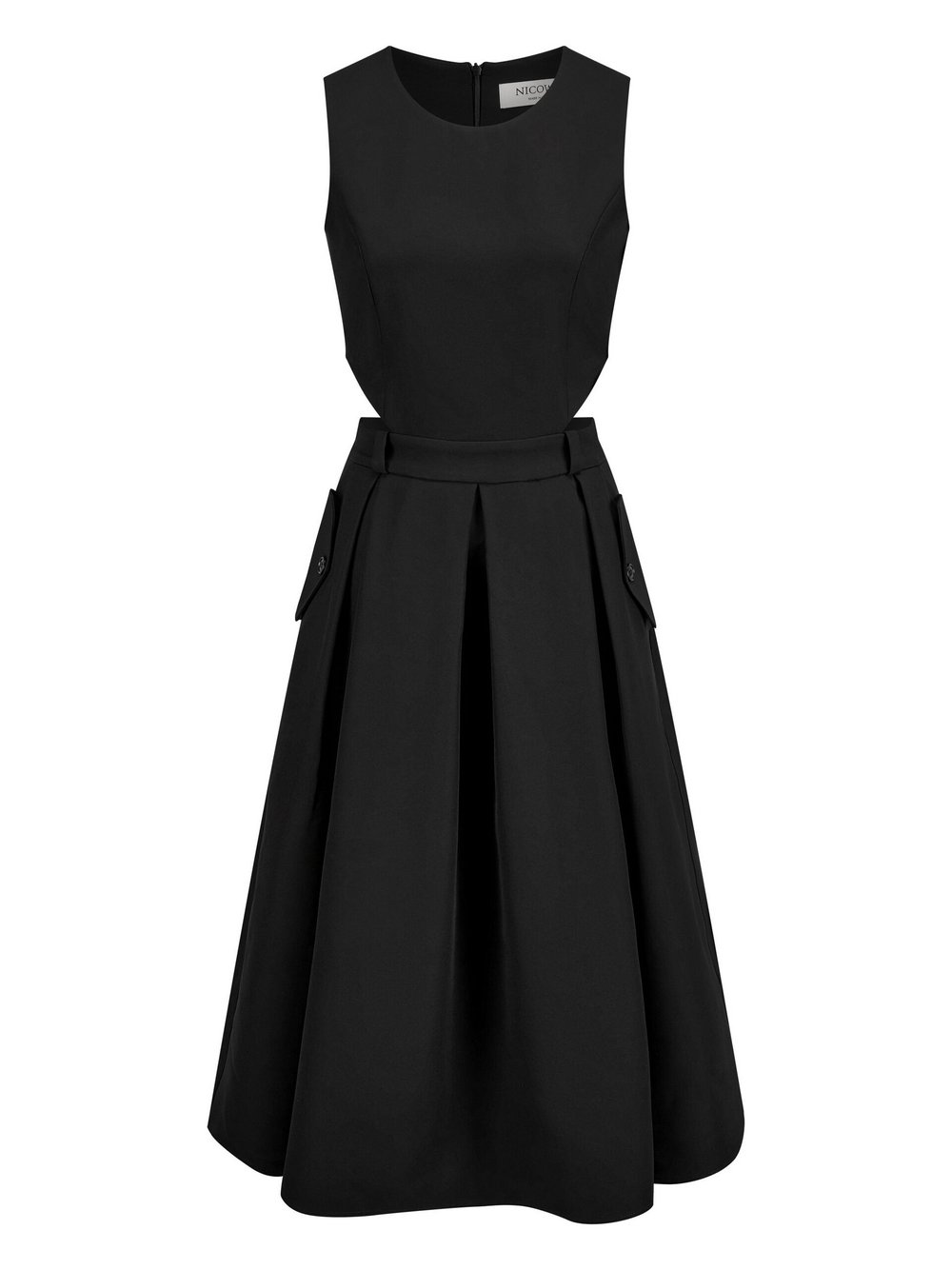 Nicowa Midikleid Damen schwarz, 42