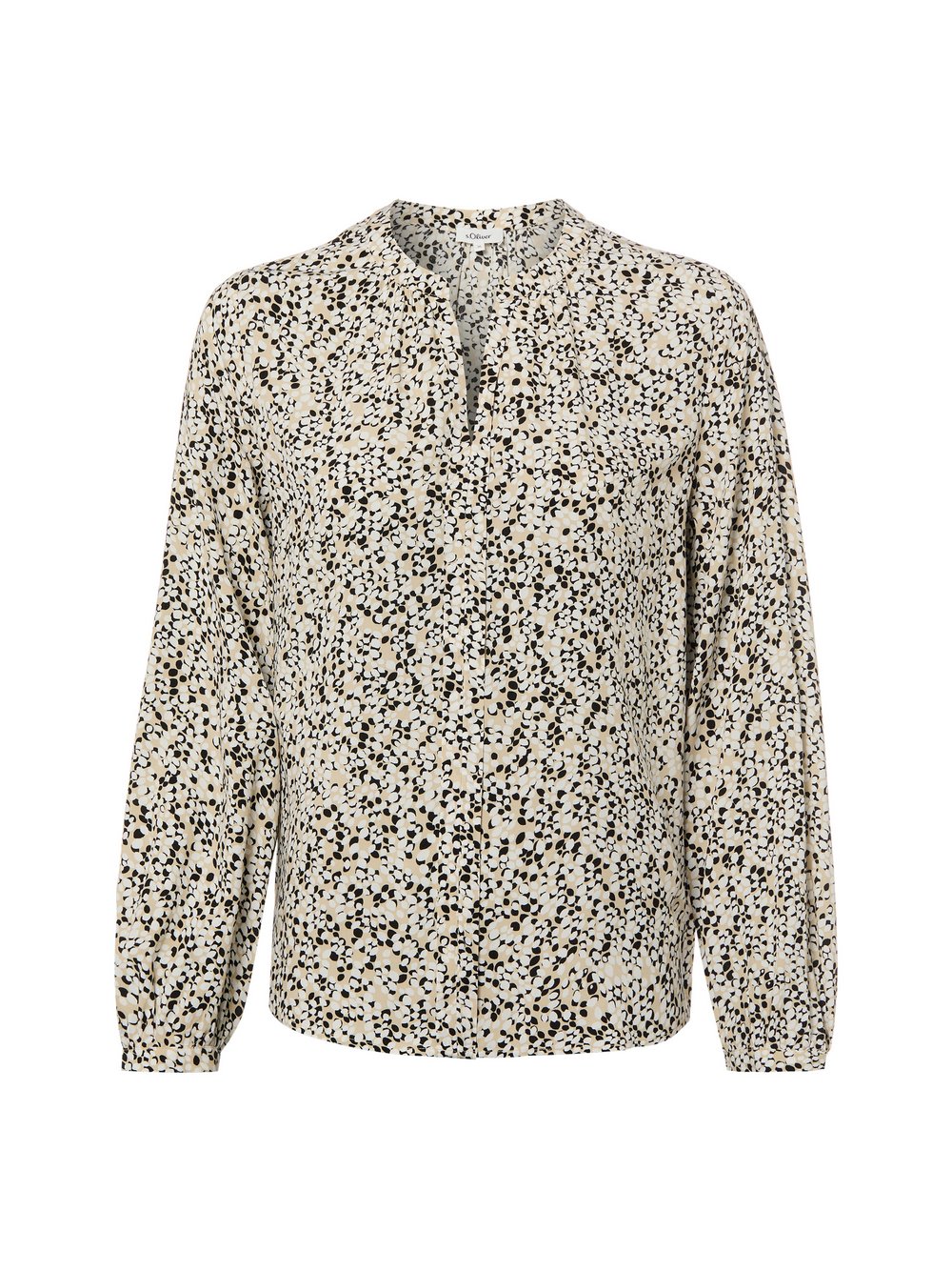 s.Oliver Tunikabluse Damen Viskose (100%) beige gemustert, 46