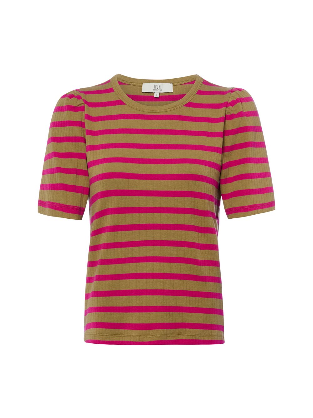 IPURI T-Shirt Damen Baumwolle mehrfarbig gestreift, S