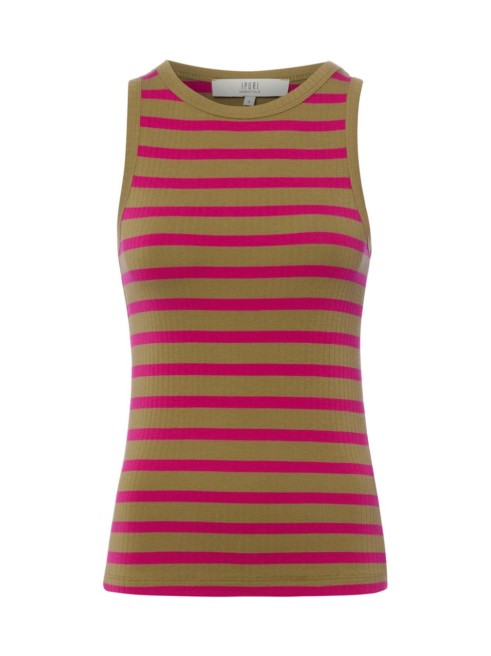 IPURI Tanktop Damen Baumwolle mehrfarbig gestreift, S