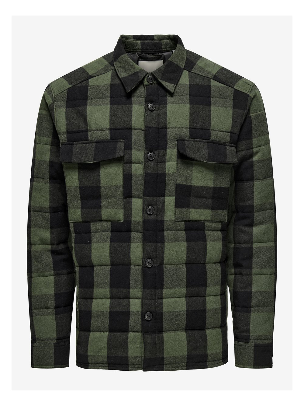 Only&Sons Jacke Herren Baumwolle grün kariert, S