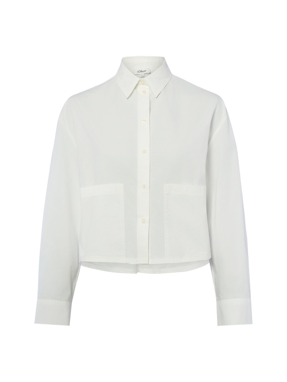 Thumbnail - Verkürzte Popeline-Bluse im Relaxed Fit