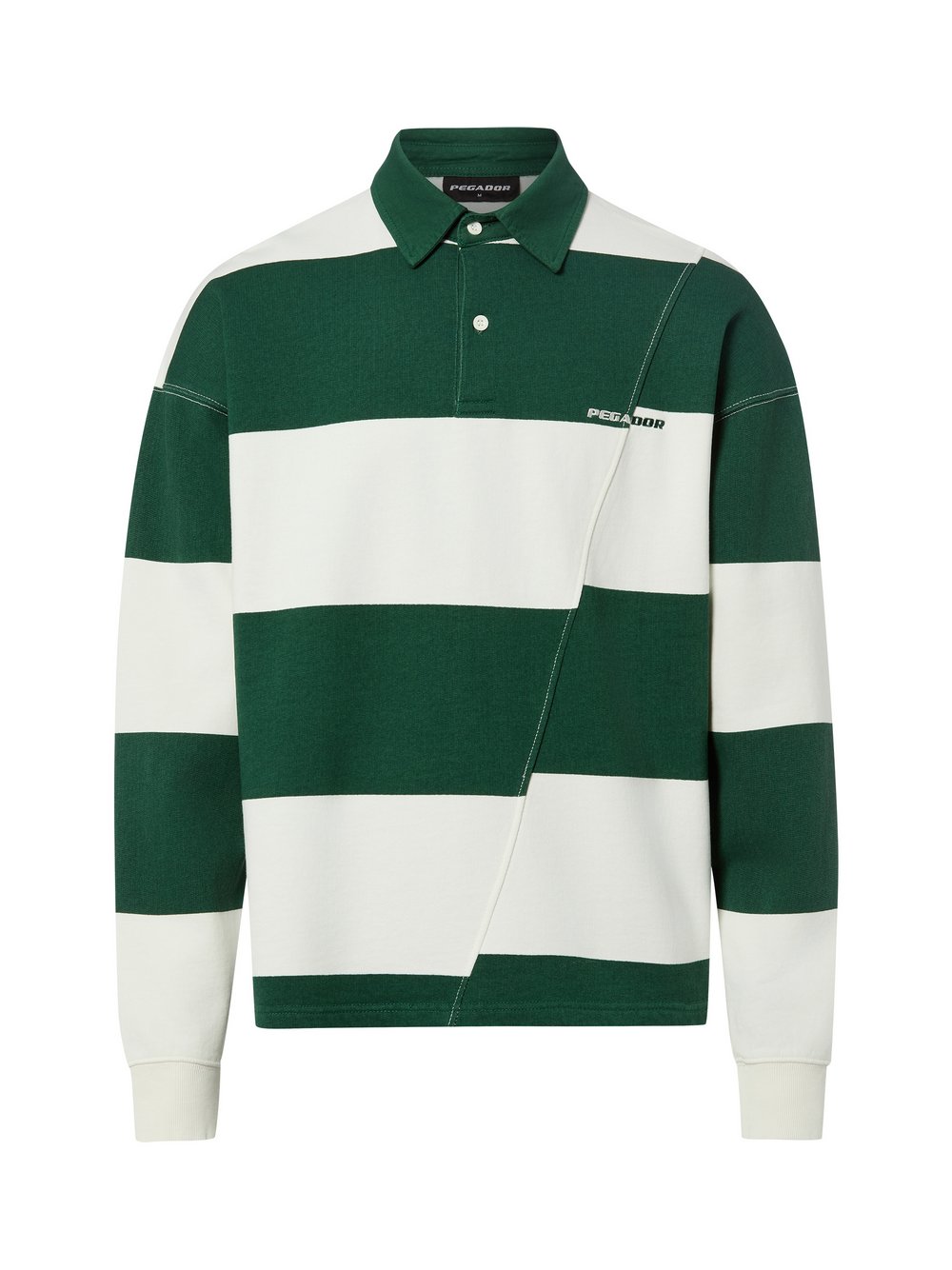 PEGADOR Sweatshirt Herren Baumwolle mehrfarbig gestreift, M