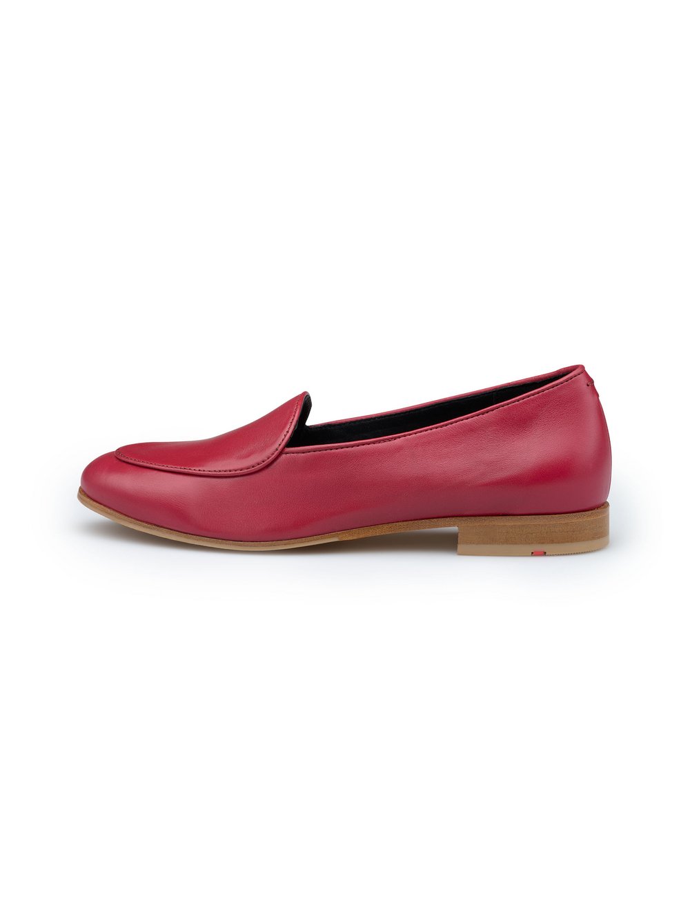 Lloyd Slipper Damen Leder rot gemustert, 7.5